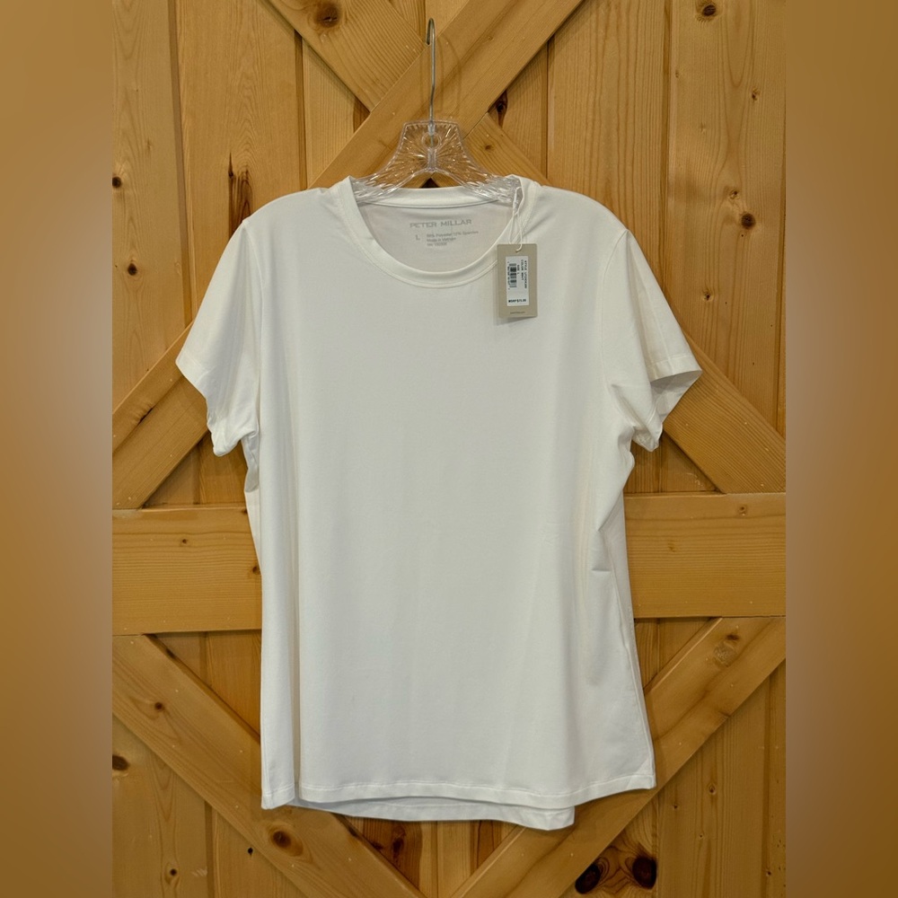 NWT Peter Millar Womenswear Top in White, Sz L